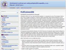 Tablet Screenshot of ambul-centrum.cz